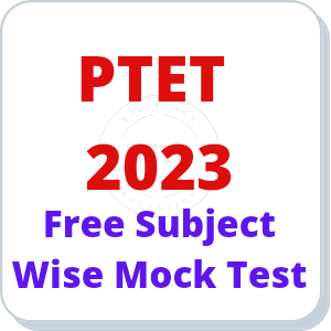ptet 2023 subject wise mock test